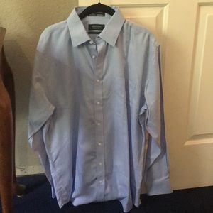 Blue button down